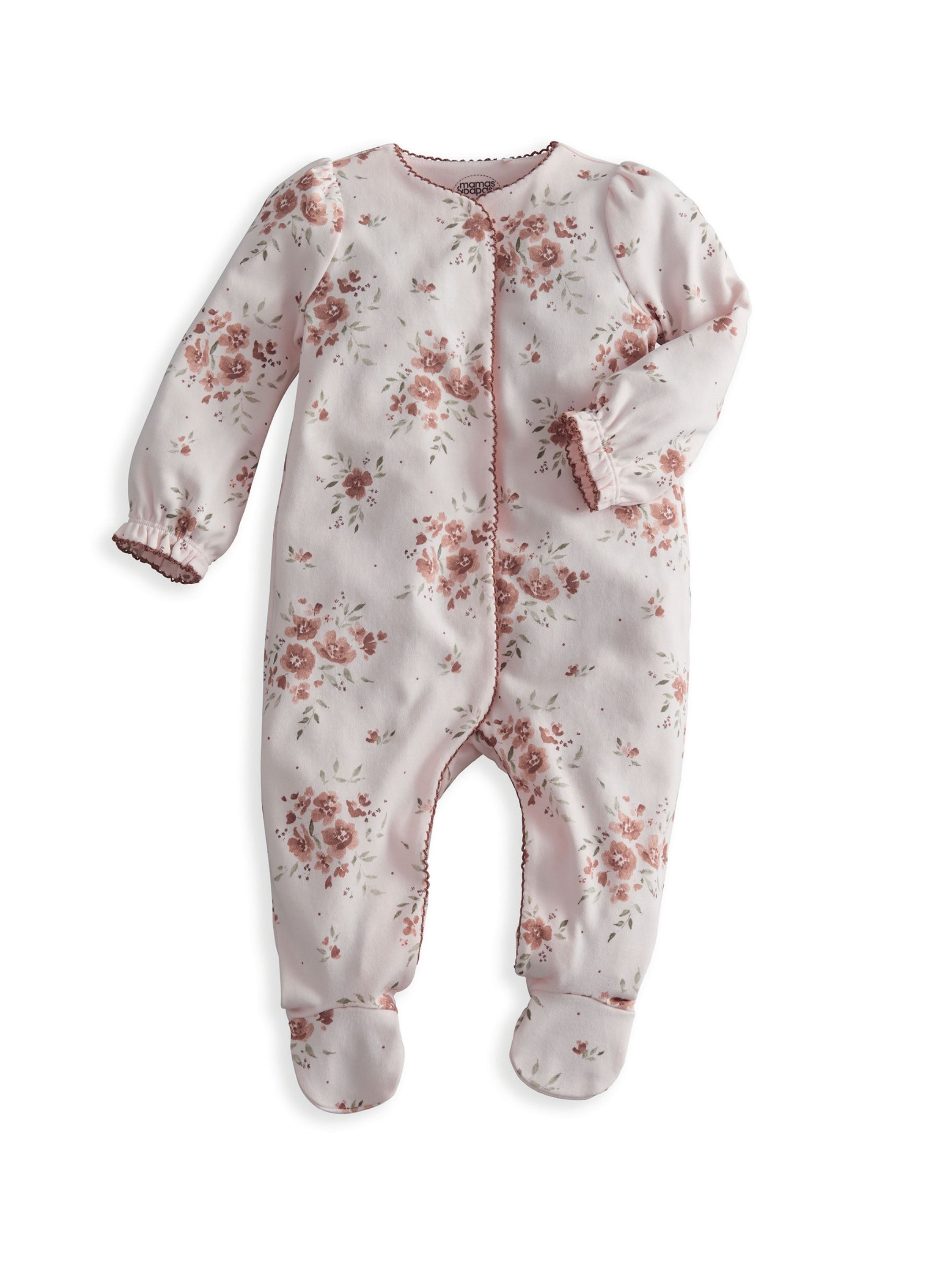 Floral Print All-in-One Baby Gift Set with Pink Blanket & Bunny image number 4